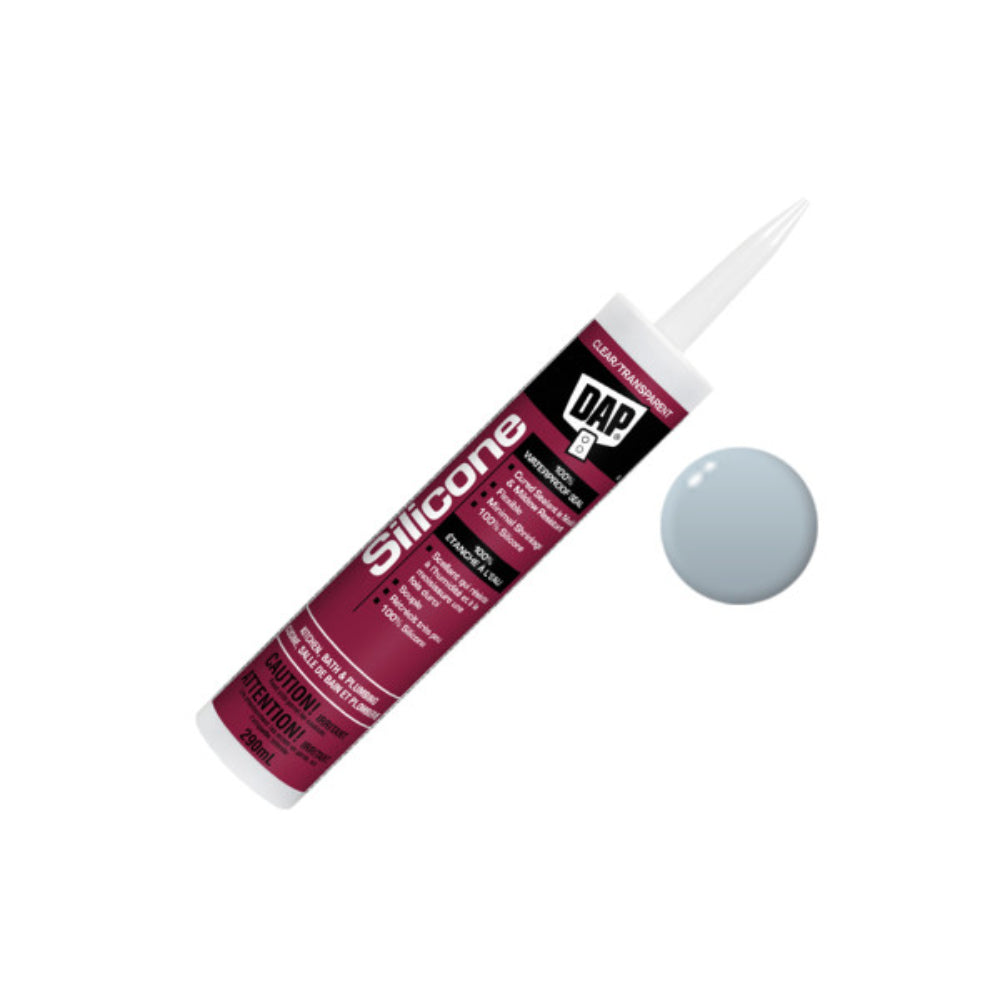 DAP 100% Silicone Kitchen & Bath Sealant | 300 mL Clear