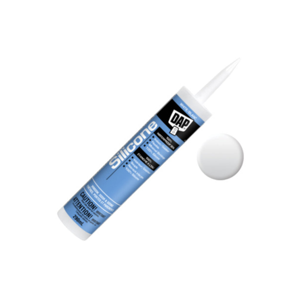 DAP 100% Silicone Window & Door Sealant | 300 mL White