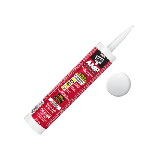 DAP AMP Kitchen & Bath Advanced Modified Polymer Sealant | 266 mL White