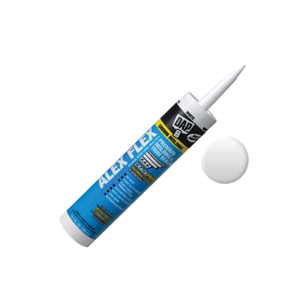 DAP ALEX FLEX Premium Molding & Trim Sealant | 300 mL White