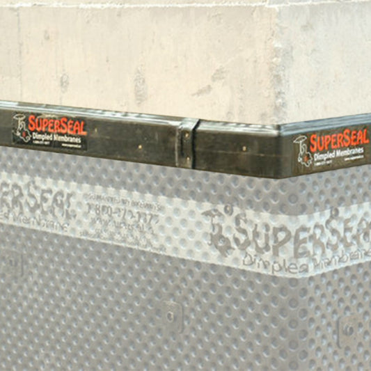 SUPERSEAL 4 Ft. Dimpled Foundation Membrane Cap