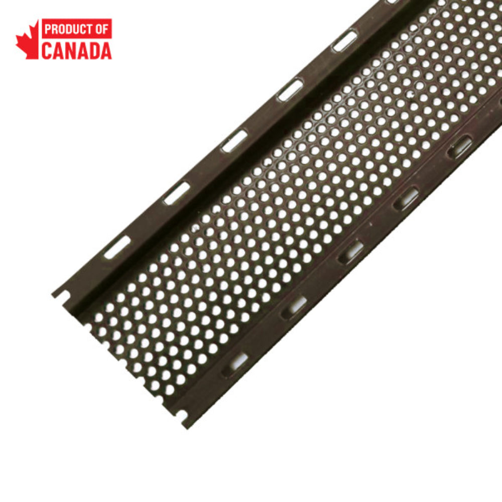 VSS96WHT SELCO 8 Ft. Brown Rigid PVC Soffit Vent Strip
