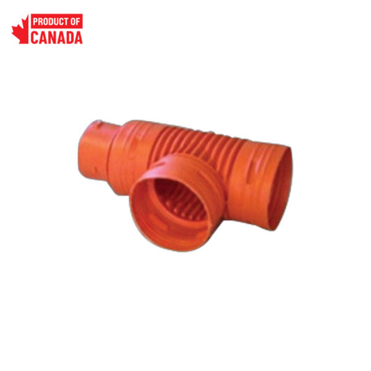 90-00342 POLYTUBES 4 in Weeping Tile Blind Tee