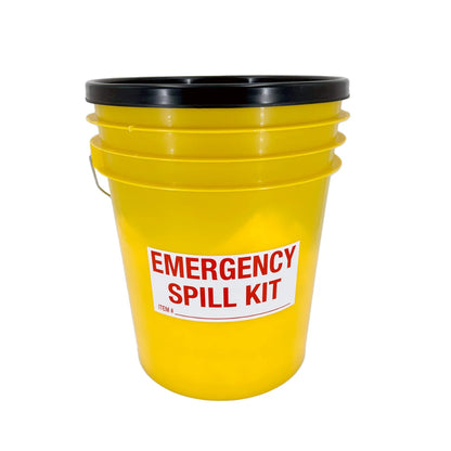 Hydrocarbon Spill Kit 5 Gallon Yellow Pail | Oil Spill Kit