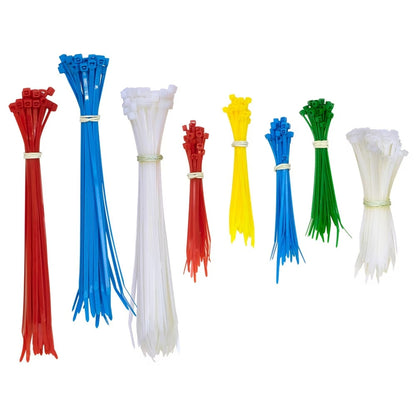 Assorted Cable Ties, 650-Piece Set