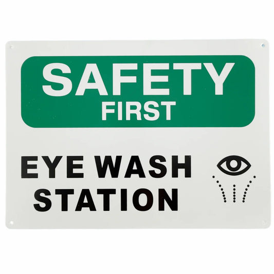 Safety First Eye Wash Station Sign | Emergency Eye Wash Sign