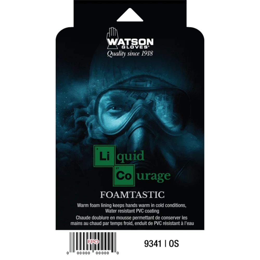 Foamtastic Foam Lining DD PVC Gloves | 12" Gauntlet Cuff
