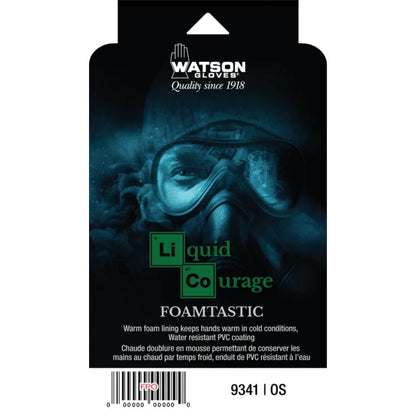 Foamtastic Foam Lining DD PVC Gloves | 12" Gauntlet Cuff