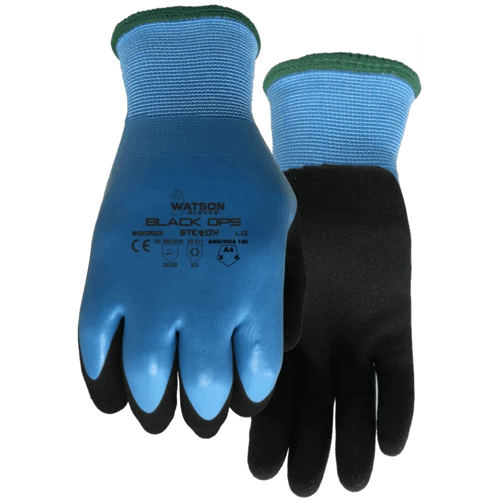 Stealth Black Ops Work Gloves | Protective Hand Protection