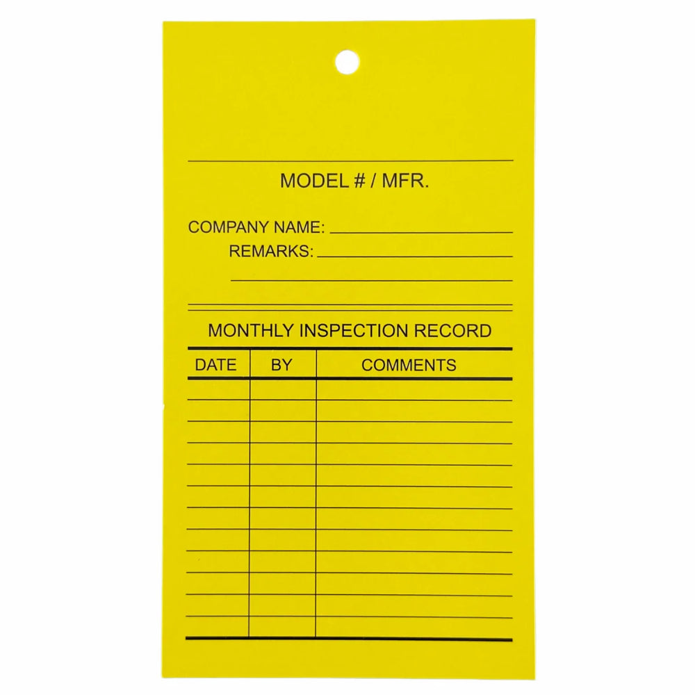 Inspection Tags – 25 Pack | Equipment Inspection Tags