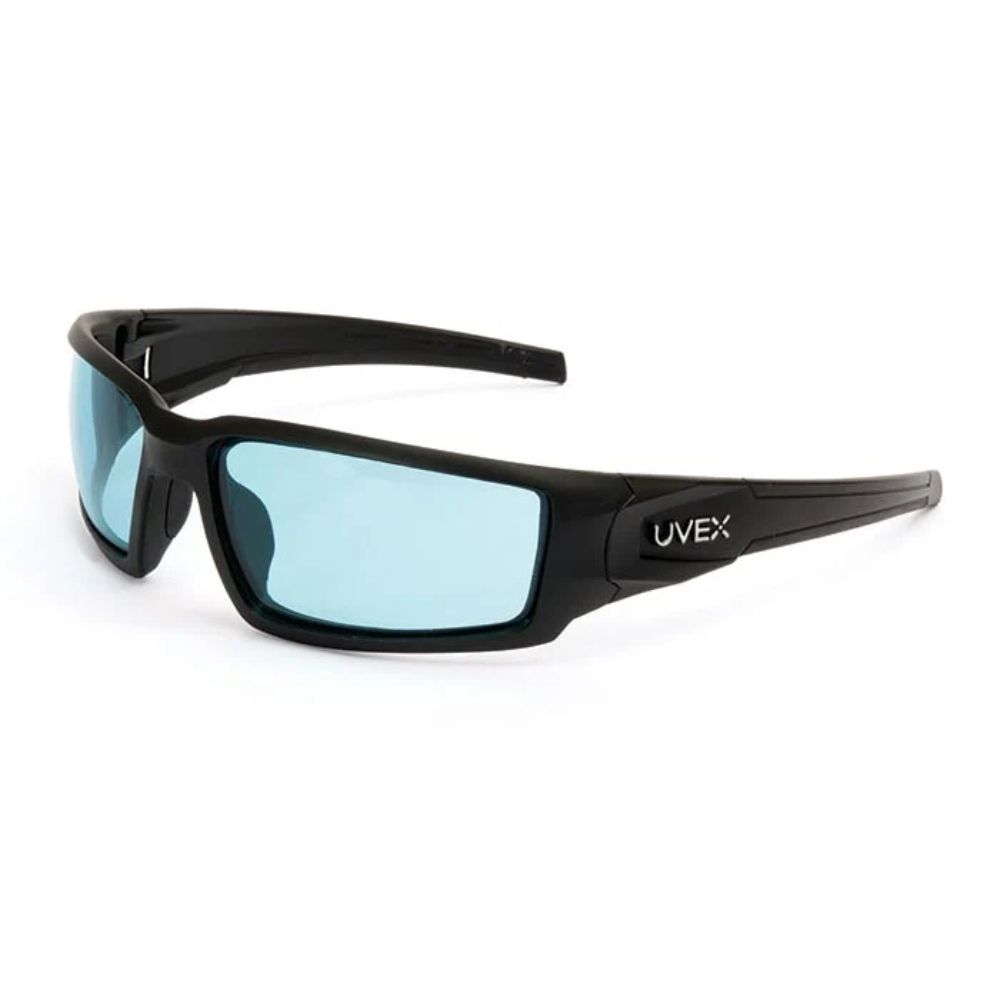 Hypershock Safety Glasses – Matte Black Frame & SCT-Blue Lens
