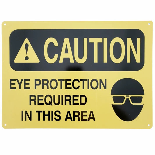 Eye Protection Required Sign | Caution Safety Sign