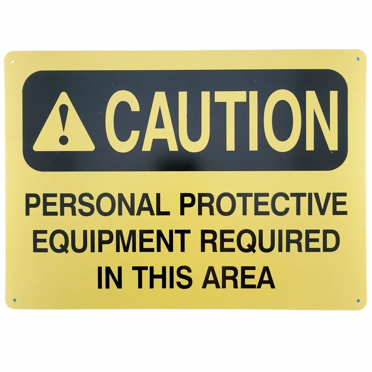 Caution Wear Personal Protective Equipment Sign | PPE Safety Sign