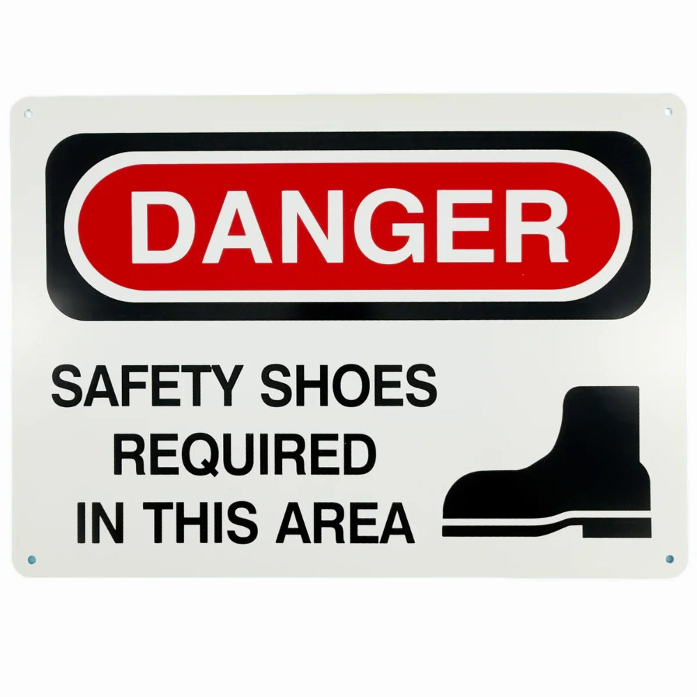 Danger Safety Shoes Required Sign | Workplace PPE Safety Sign