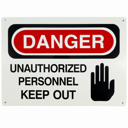 Danger – Unauthorized Personnel Keep Out Safety Sign | Warning Sign