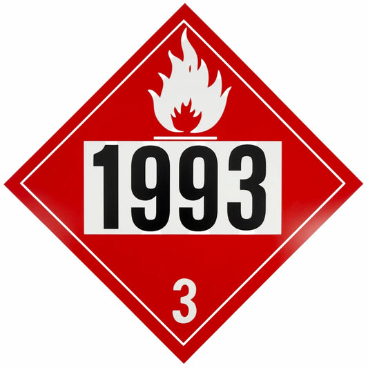 Class 3 UN 1993 Placard | Flammable Liquids, n.o.s.