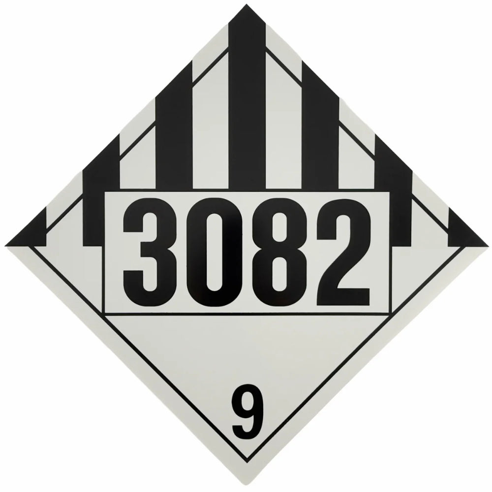 Class 9 UN 3082 Placard | Environmentally Hazardous Liquid