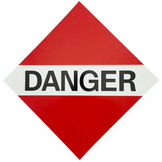 Placard - Danger | High Visibility Safety Hazard Placard
