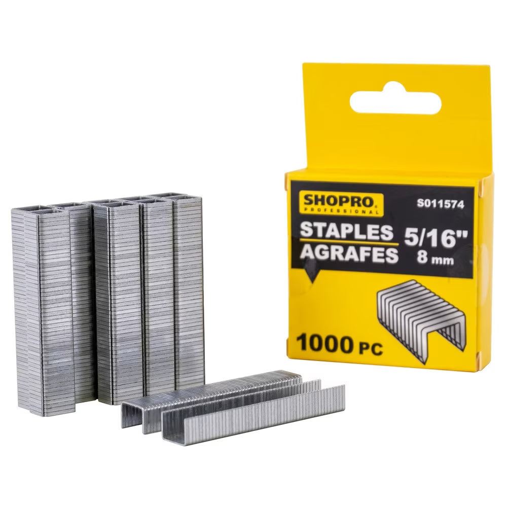 1000-Piece Staples, 5/16" (8 mm)