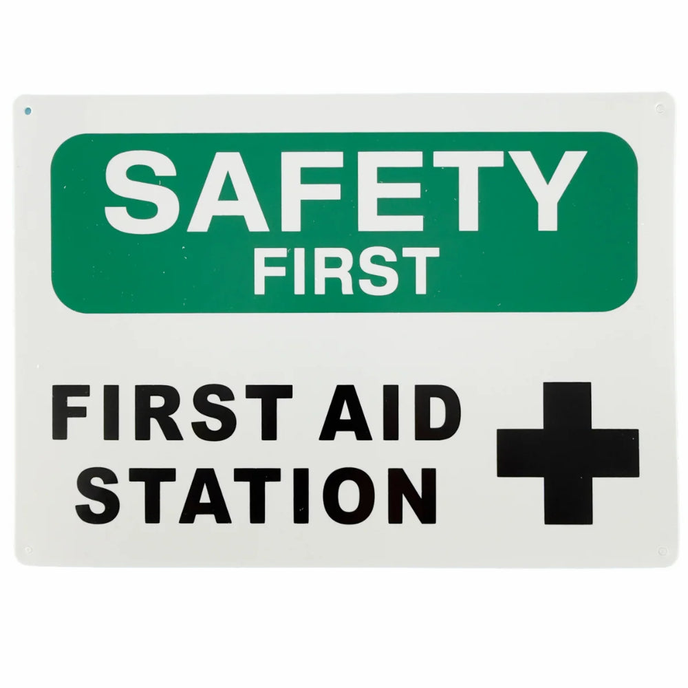 Safety First – First Aid Station Safety Sign | Workplace Sign