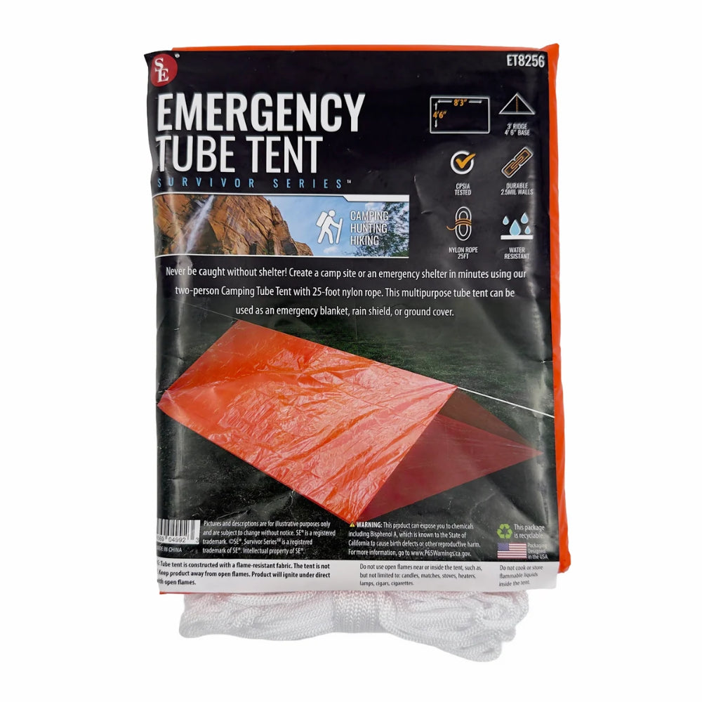 2 Person Tube Tent – Lightweight Emergency Survival Shelter