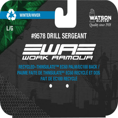 Impact Protection Gloves Drill Sergeant Lined | Work Gloves