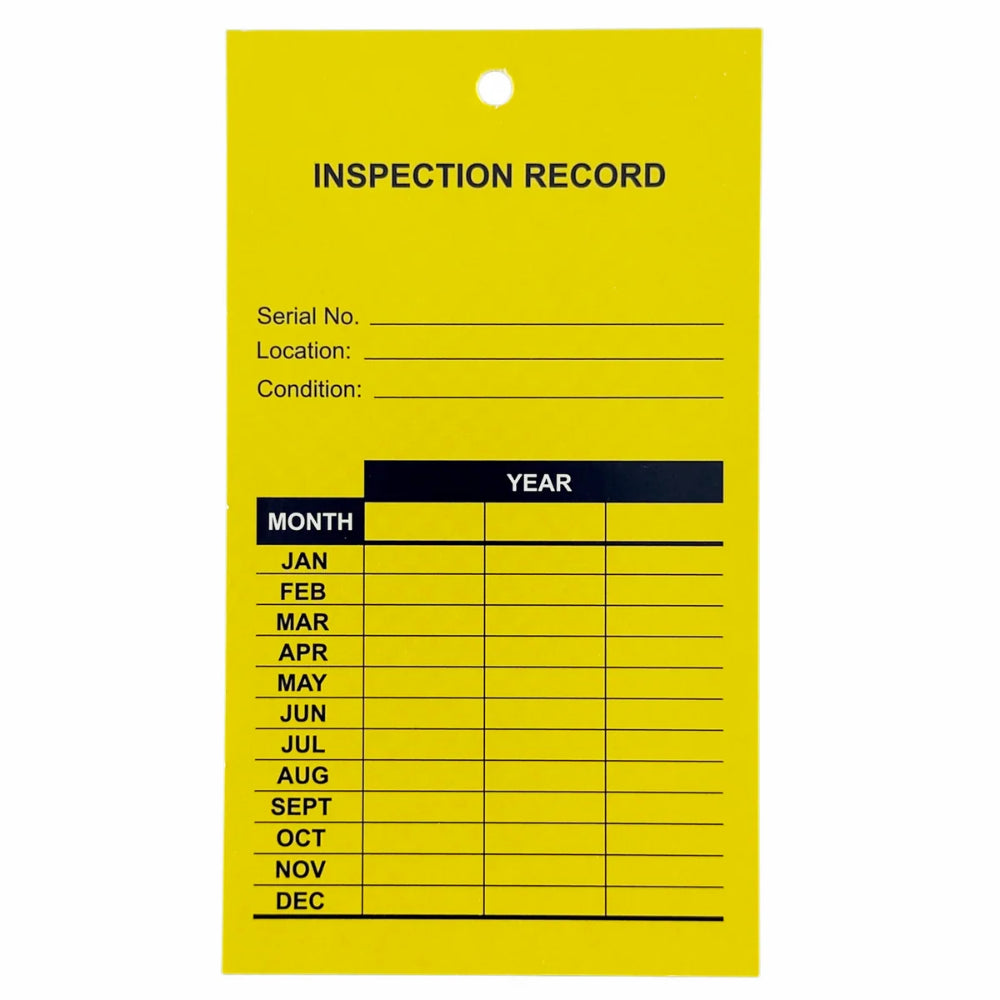 Inspection Tags – 25 Pack | Equipment Inspection Tags