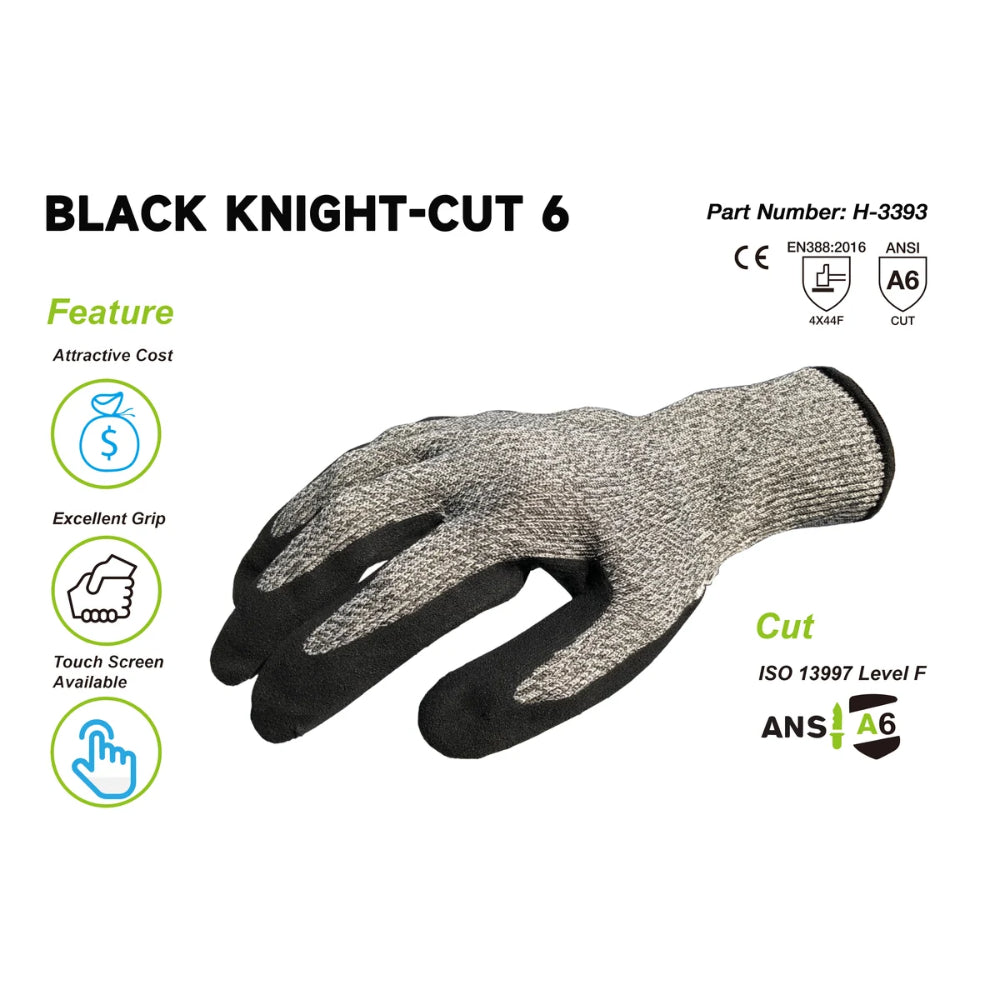CFS-Cut A6 Cut Resistant Gloves | 13 Gauge Nylon Glass Fiber