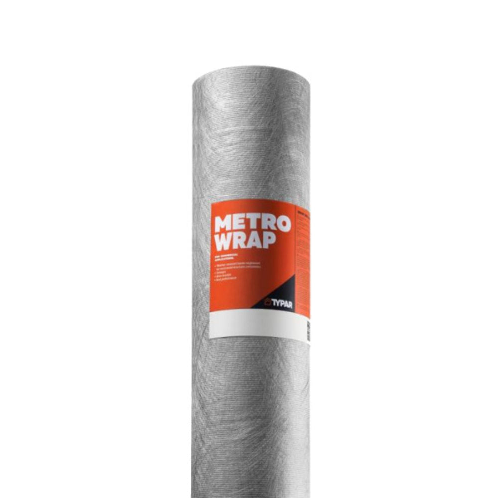 TYPARMW10 TYPAR 10 Ft. x 100 Ft. MetroWrap Commercial Building Wrap