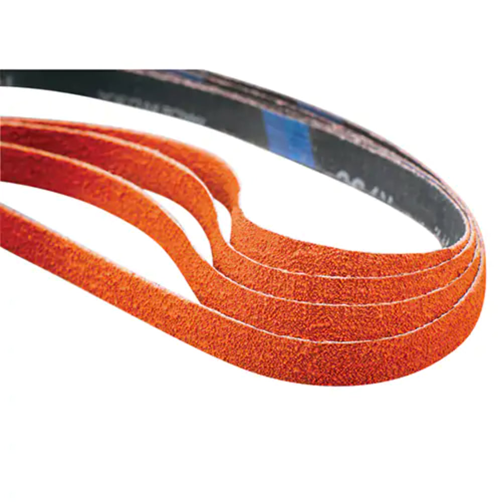 Blaze® R980P Ceramic File Belt, 1/2" W x 18" L, 60 Grit | Abrasive Sanding Belt                 -