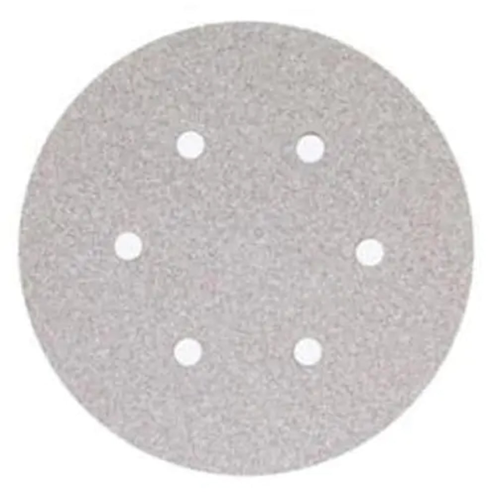 Norton Paper Hook & Loop Vacuum Disc, 6", 600 Grit, Aluminum Oxide, B-Weight