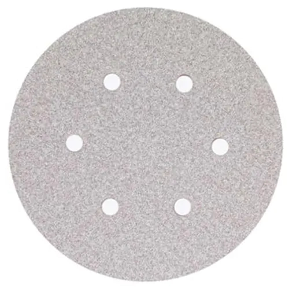 6-Inch Hook & Loop Vacuum Sanding Discs, 120 Grit, Aluminum Oxide, B-Weight Paper