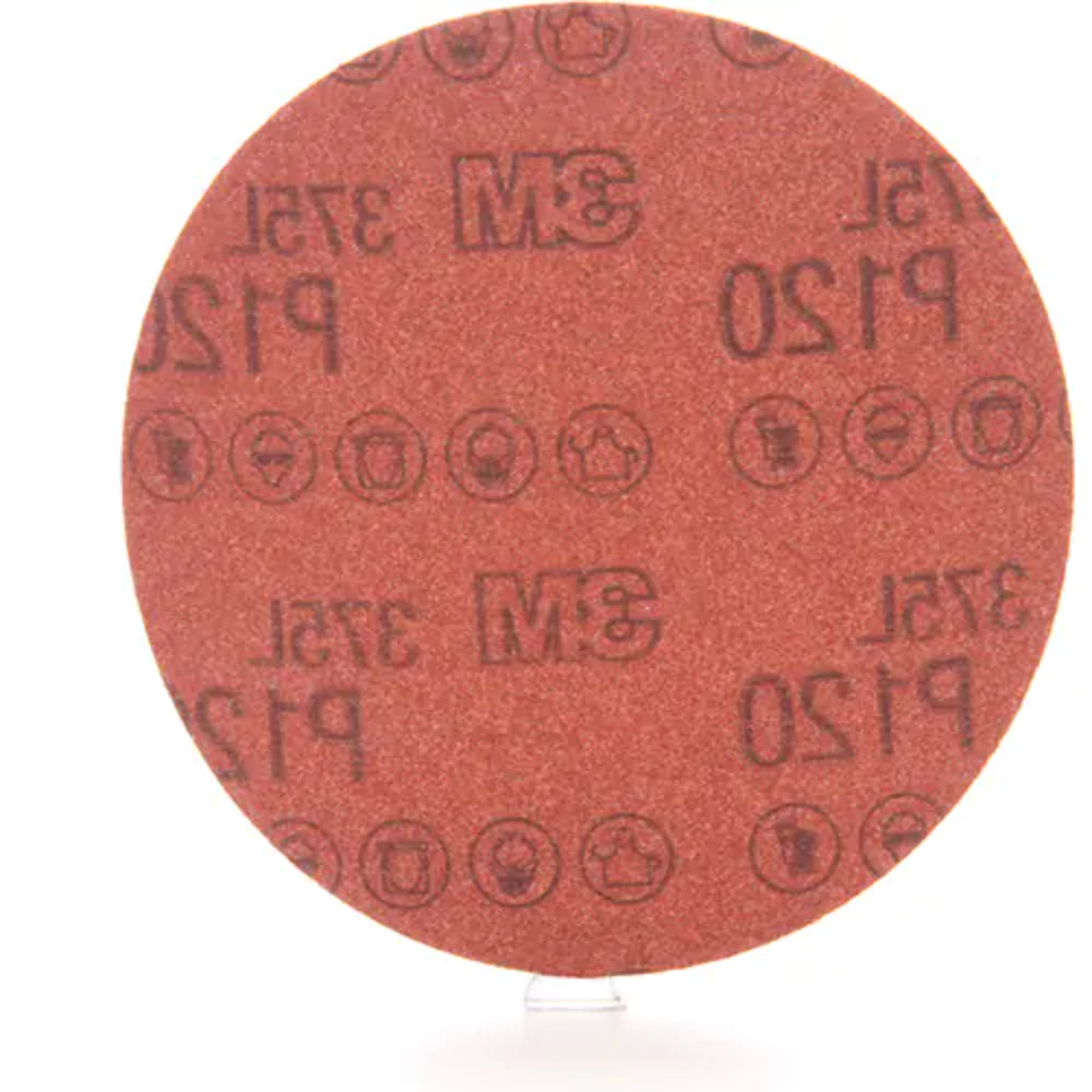 3M™ 375L Sanding Disc, 5", P120 Grit, Aluminum Oxide