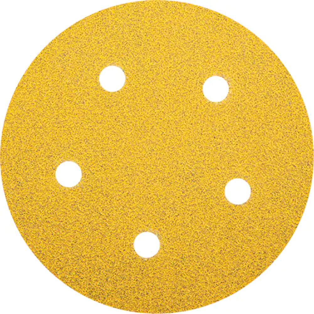 Norton Gold Reserve™ Hook & Loop Vacuum Sanding Disc, 5-Inch, P60 Grit, Aluminum Oxide, C-Weight
