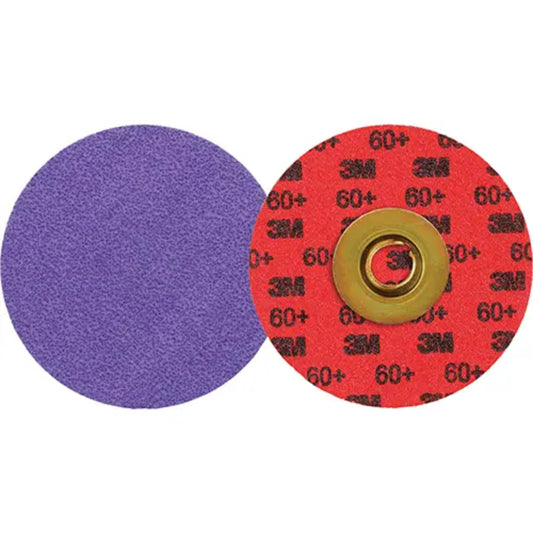 3M Cubitron 3 Roloc Durable Edge Ceramic Sanding Disc 1184F, 3" Diameter, 60+ Grit