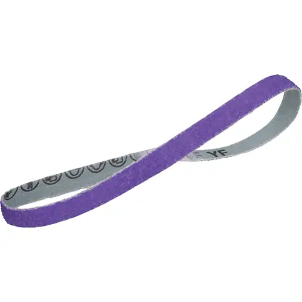 Cubitron™ 3 Ceramic Cloth Belt 1184F, 1/2" W x 18" L, 80+ Grit | Abrasive Sanding Belt