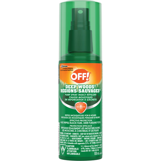 OFF! Deep Woods® Insect Repellent, 25% DEET, Spray, 100 ml