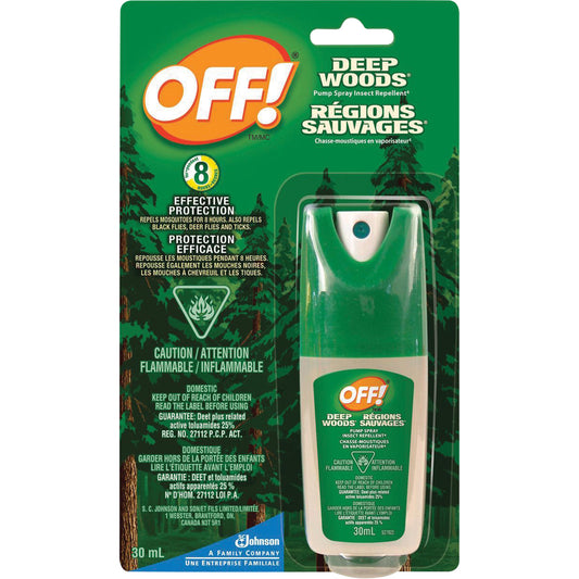 OFF! Deep Woods® Insect Repellent, 25% DEET, Spray, 30 ml