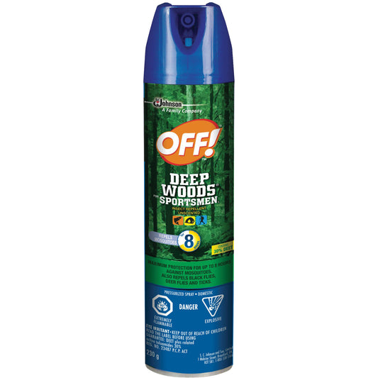 OFF! Deep Woods® Sportsmen Insect Repellent, 30% DEET, Aerosol, 230 g
