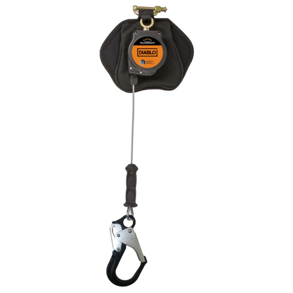 LEO 30-foot leading edge SRL self-retracting lifeline cable for industrial fall protection.