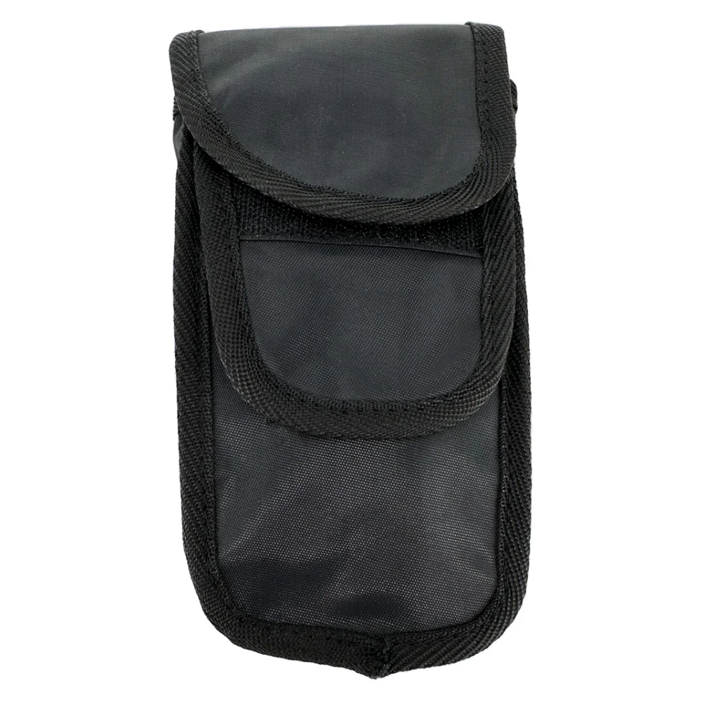 LEO 5-compartment Cordura nylon holster in black, a durable utility pouch for medical tools and industrial equipment.