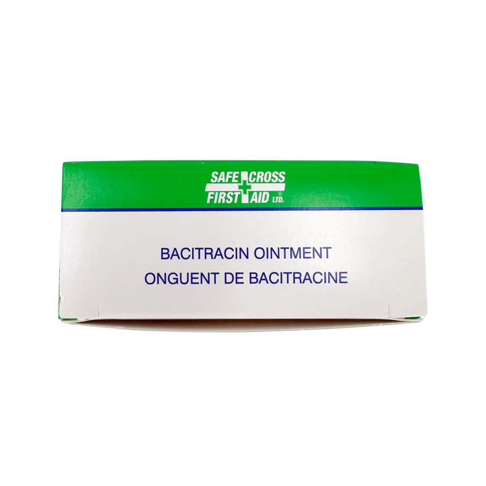 LEO Bacitracin Zinc 0.5 oz antibiotic first aid ointment for treating minor scrapes and skin infections.