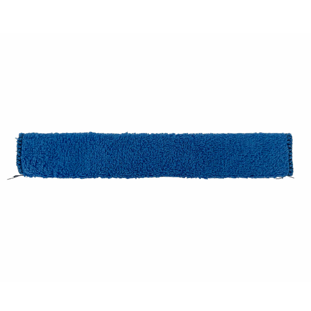 LEO Blue Terry Cloth Sweat Band for Hard Hat Suspension Close Up View
