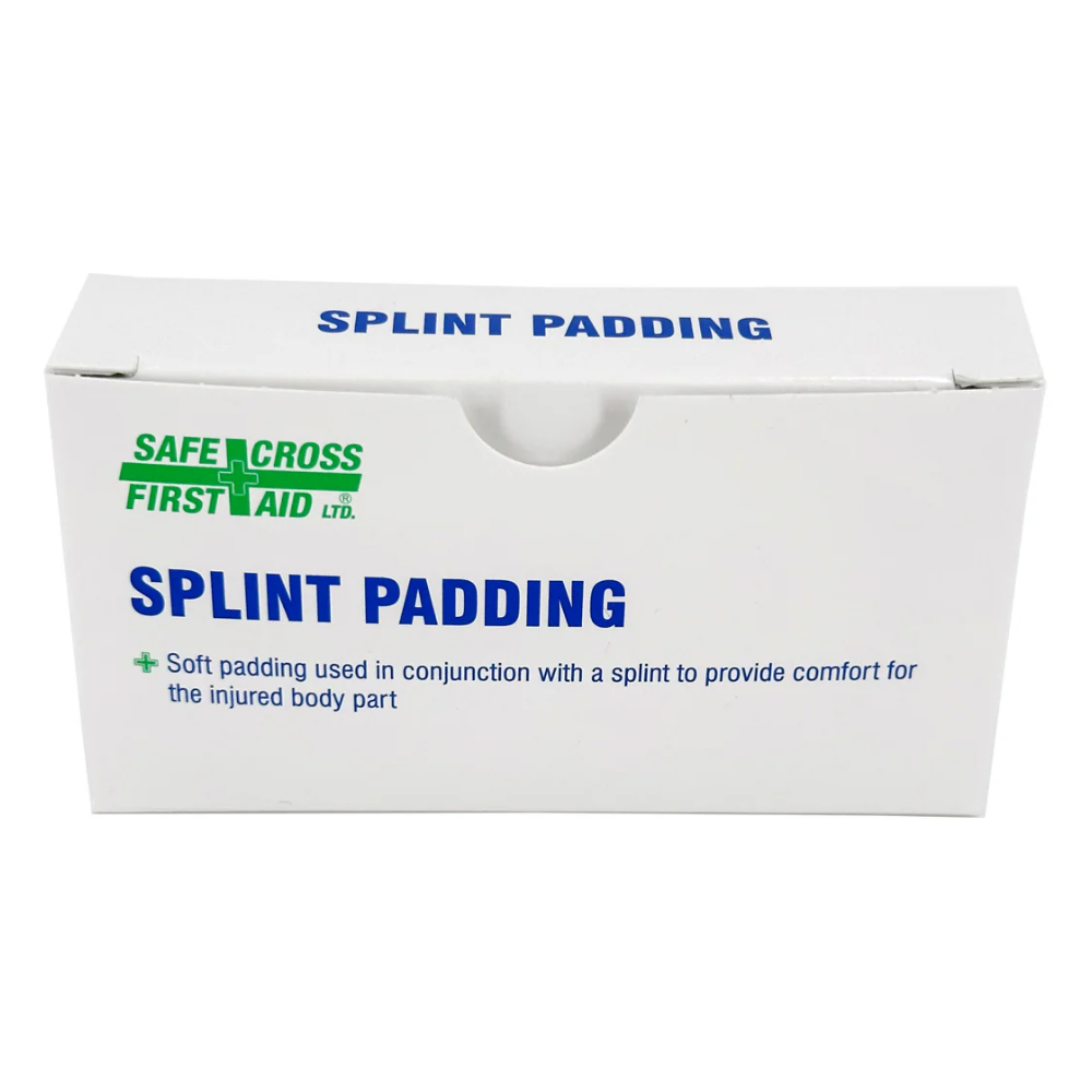 LEO L-02029 Splint Padding 4x8 English packaging box Safecross First Aid