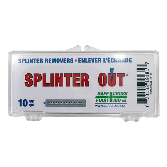LEO L-19181 Splinter Outs Sterile clear hinged case back instructions for use