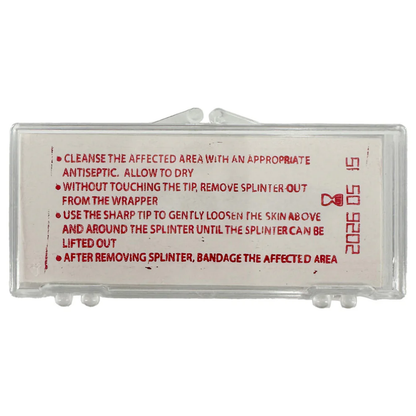 LEO L-19181 Splinter Outs Sterile sharp tri-bevel tip angled close-up view