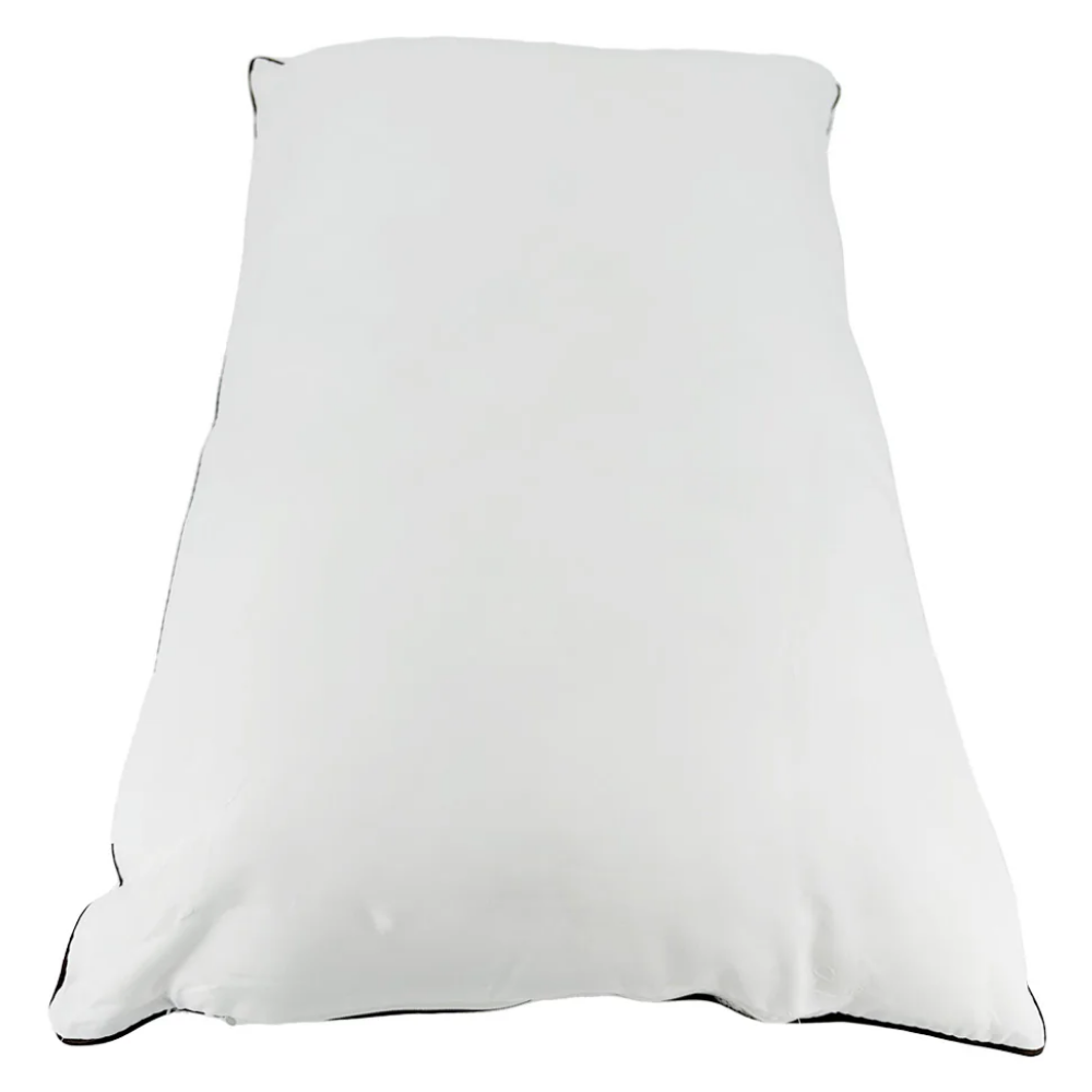 White LEO clinical pillow displayed horizontally for hospital examination beds and patient recovery areas.