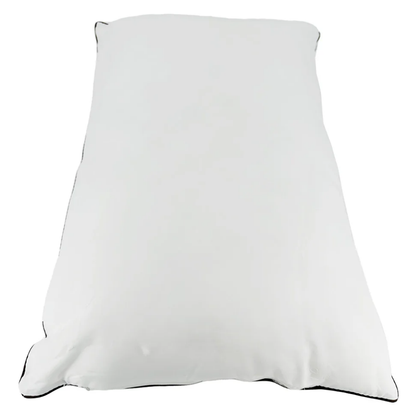 White LEO clinical pillow displayed horizontally for hospital examination beds and patient recovery areas.
