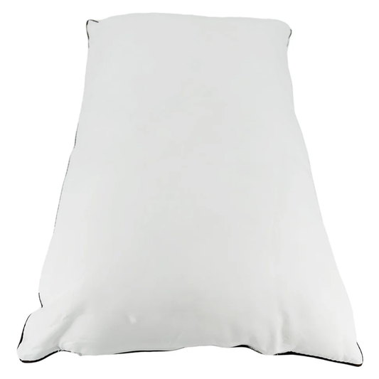 White LEO clinical pillow displayed horizontally for hospital examination beds and patient recovery areas.