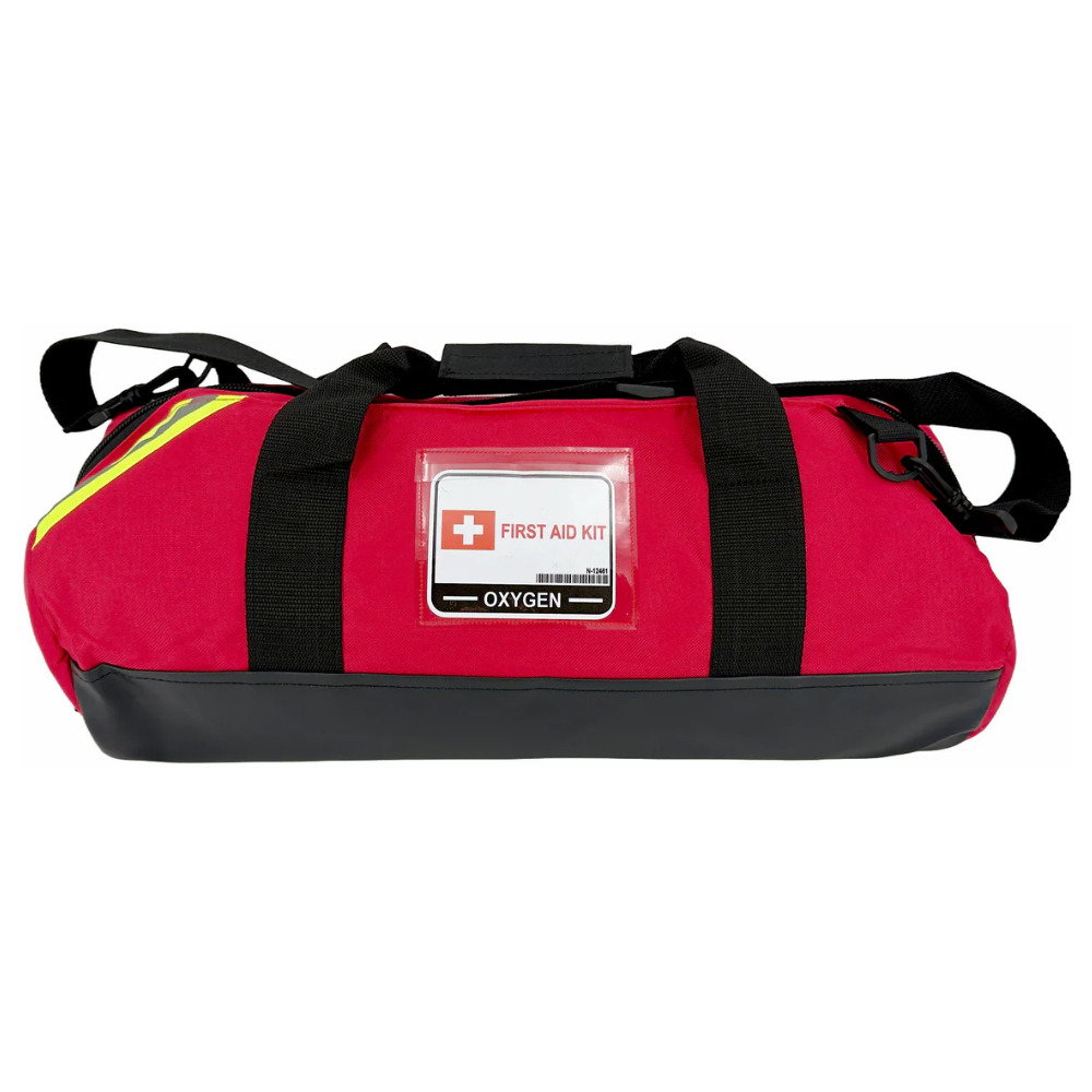 LEO N-12461 Oxygen Therapy Unit red portable first aid carrying bag